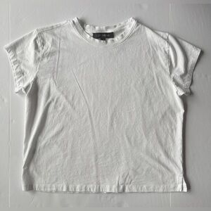 LOFT Versa Relaxed Tee Short Sleeves White Size S